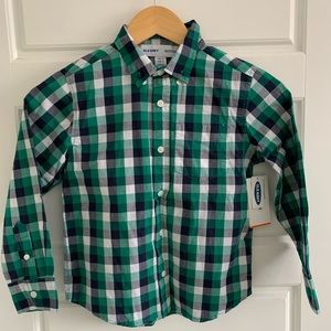 NWT - Old Navy Boys Long sleeve dress shirt - Size 5T